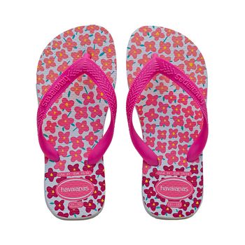 Chinelo-de-Dedo-Branco-e-Rosa-Kids-Flores-|-Havaianas-Tamanho--25---Cor--BRANCO-0